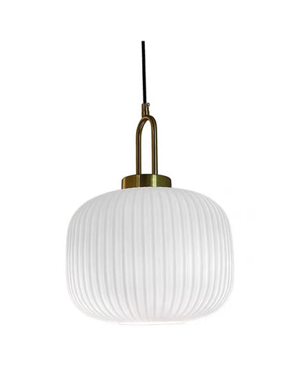 Japandi Glass Pendant Light Japanese Nordic Hanging Lamp Warm