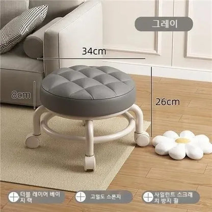 Rolling Child Stool Multi Functional Shoe Changing Seat
