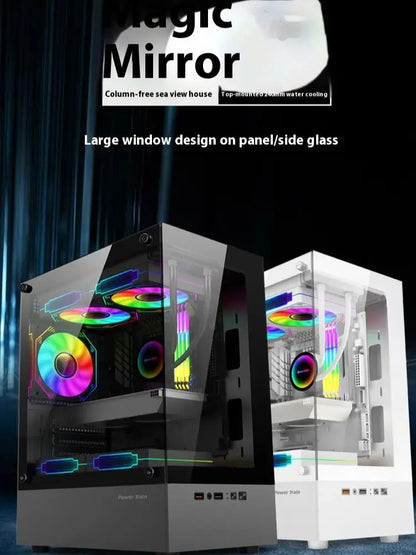 Mini ITX PC Case 240mm Water Cooling MicroATX Chassis