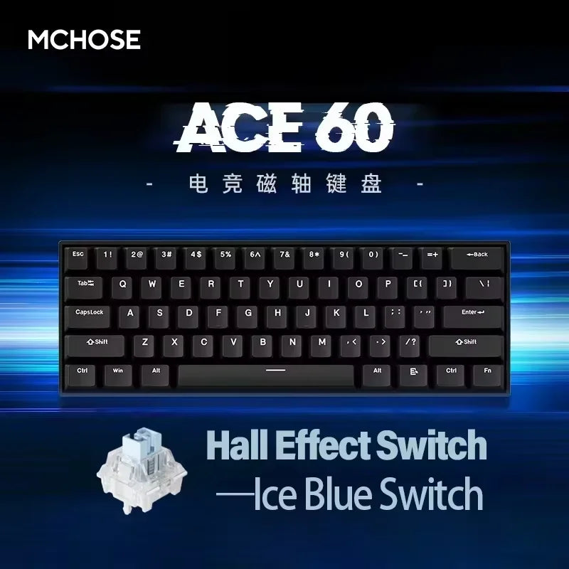 Hall Effect 68 Key Magnetic Gaming Keyboard Topographic RGB