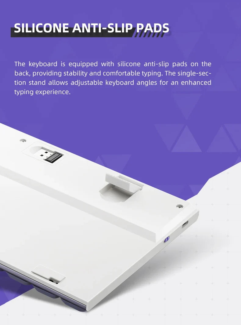 Wireless Low Profile Mechanical Keyboard 98 Keys PBT