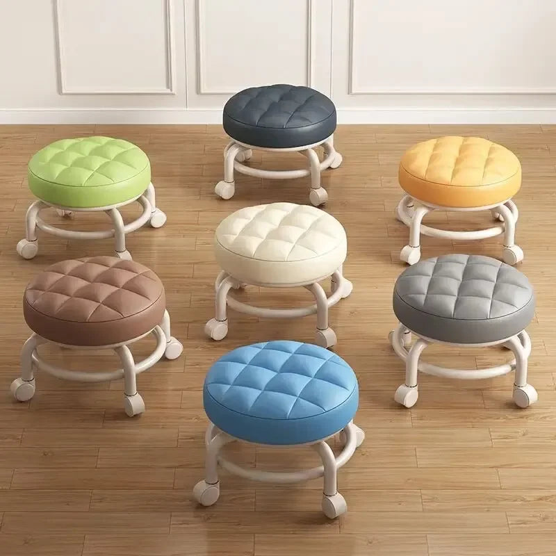 Rolling Child Stool Multi Functional Shoe Changing Seat