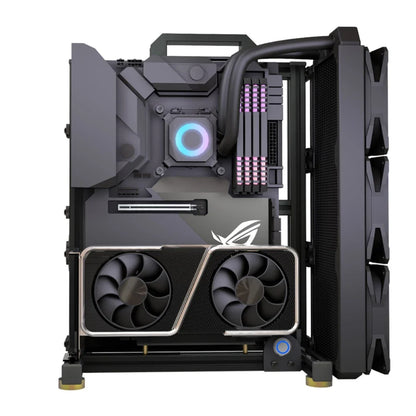 Open Frame Aluminum PC Case Rack EATX Water Cooling