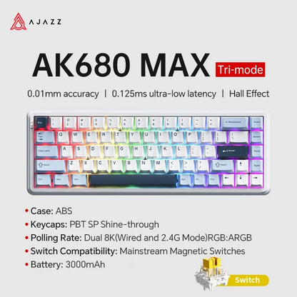 Mechanical Keyboard Sixty Mini Wireless ARGB Magnetic Hall