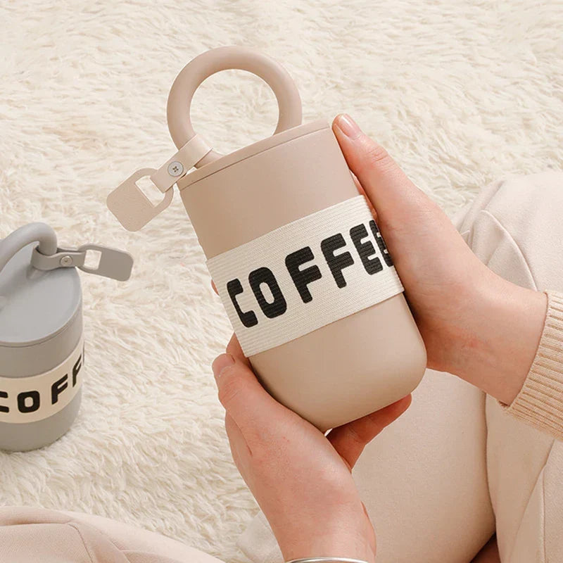 Coffee Travel Mug 304 Stainless Steel 460ml Insulated Tumbler Portable With Handle Fashion Cute Fall 2025