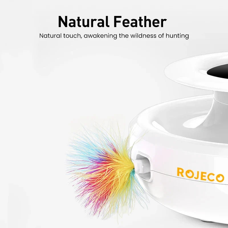 Interactive Cat Toy Automatic Feather And Ball 2 In 1 Electronic Play Station Fall 2025 Hands Free Exercise