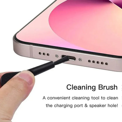 Phone Speaker & Charging Port Cleaning Kit - Dust Plugs & Earphone Brush for iPhone and Android