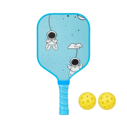 Variant image for Lightweight Kids Pickleball Paddles Set with Small Grip, Honeycomb Core, Fiberglass, Ages 6-12, Includes 2 Paddles and 2 Balls-2