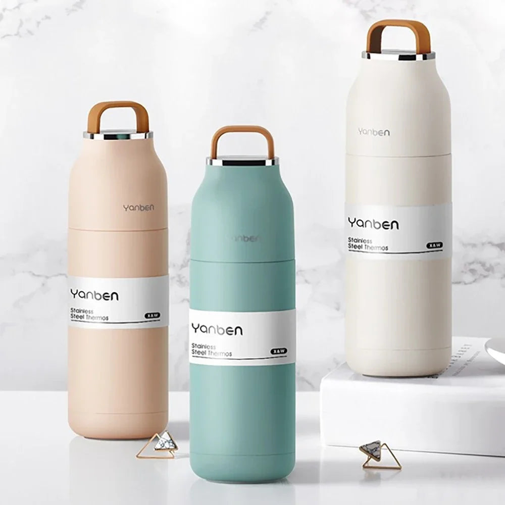 Travel Water Bottle 350ml 304 Stainless Steel Vacuum Thermos Flask Fall 2025 Insulated Leakproof On The Go