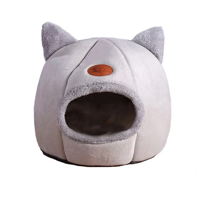 New Deep Sleep Comfort Cat Bed - Cozy Indoor Cave Nest for Pets