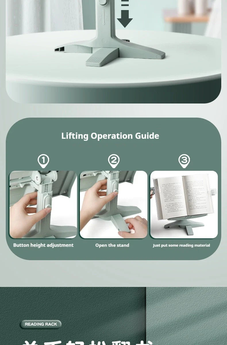 Reading Book Stand Adjustable Rotating Tablet Holder