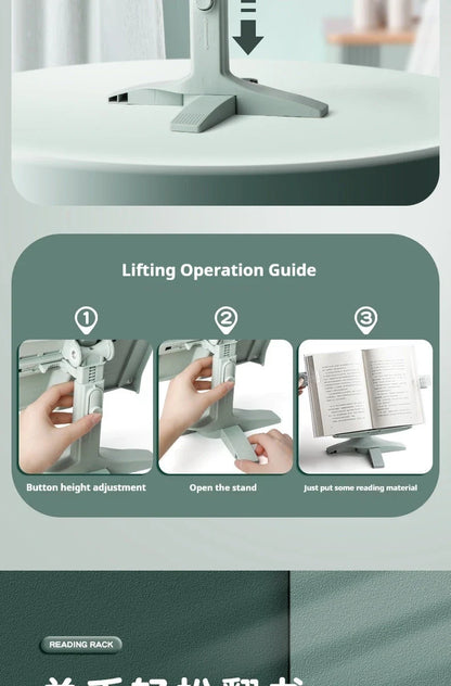 Reading Book Stand Adjustable Rotating Tablet Holder