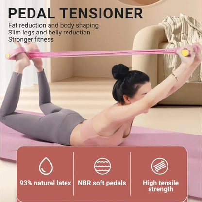 Resistance Band 6 Tube Pedal Puller Fitness Trainer