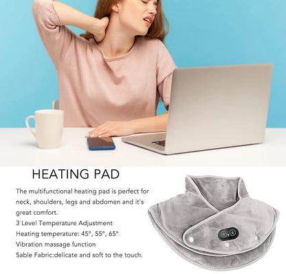 Neck Shoulder Heating Massager Infrared Vibration Therapy Pad – Pain Relief 2026