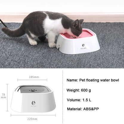 Pet Water Bowl Floating No Splash Dispenser Portable Travel Pet Bowl Summer 2025 Spill Proof Hydration