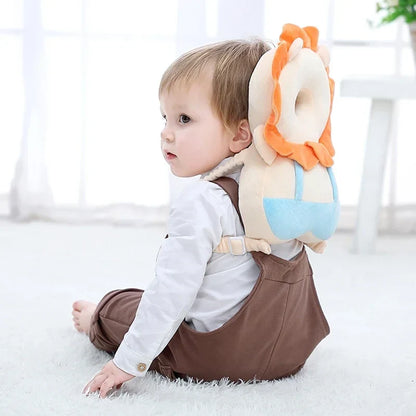 Toddler Backpack Pillow with Adjustable Straps, Soft Crystal Velvet Material, Lightweight Cartoon Design for Safety and Comfort