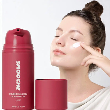 Color Changing Foundation 30ml – Self-Adjusting Shade Cream Flawless Coverage TikTok Viral 2026