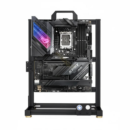 Open Frame Aluminum PC Case Rack EATX Water Cooling