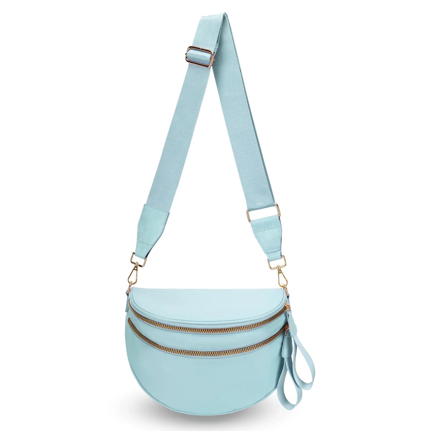 Casual women's checkered fanny pack – large capacity bum bag, adjustable crossbody mommy travel bag