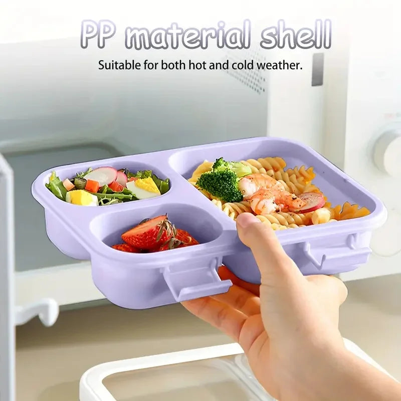 Bento Box Leakproof Lunch Box, Stackable Design With Carry Handles, Back To School 2026