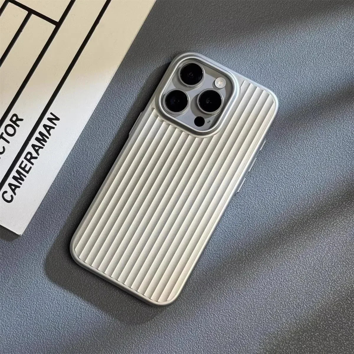 Advanced Electroplated Grille Phone Case for iPhone 16 15 14 Pro Max Plus Luxury Cover