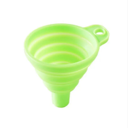 Household Telescopic Funnel Kitchen Tool - High Temperature Resistant Mini Folding Funnel - 4 Colors Available