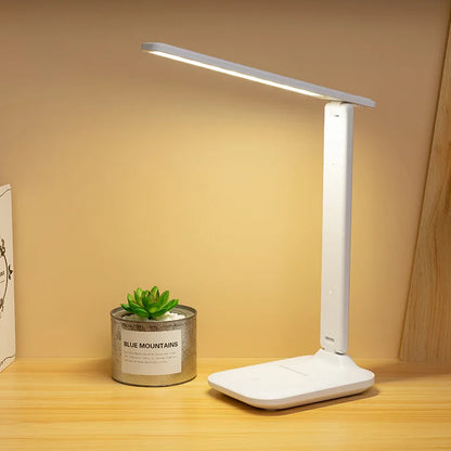 LED Desk Lamp Touch Dimmable Rechargeable Eye Protection