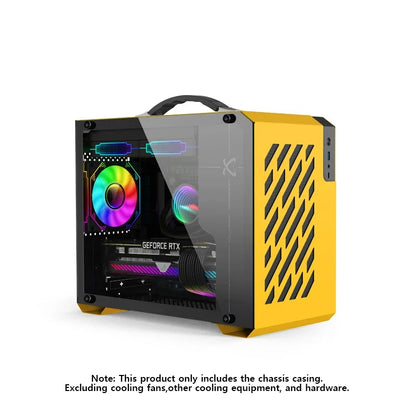 Mini ITX Case Glass Side 240mm Watercooling Portable