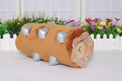 Plush Dragon Trio Stuffed Animals Set Rolling Log Toy