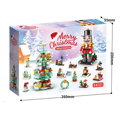 Christmas Building Blocks Advent Calendar DIY Kit Kids