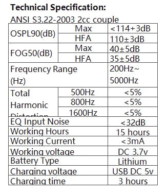 Hearing Aid Rechargeable Digital BTE With Adjustable Volume Portable Senior Sound Amplifier