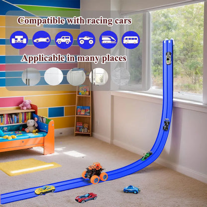 Flexible DIY Double Race Track Set Compatible 1/64 Cars – Kids Ramp Toy Back to School 2026