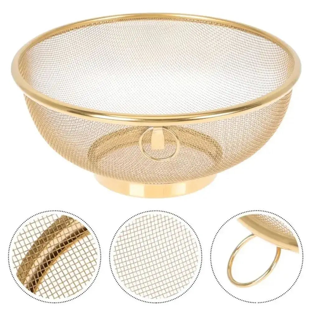 Mesh Colander Fine Mesh Strainer Kitchen Drain Basket For Rinsing Fruits And Rice Fall 2026 Kitchen Trend