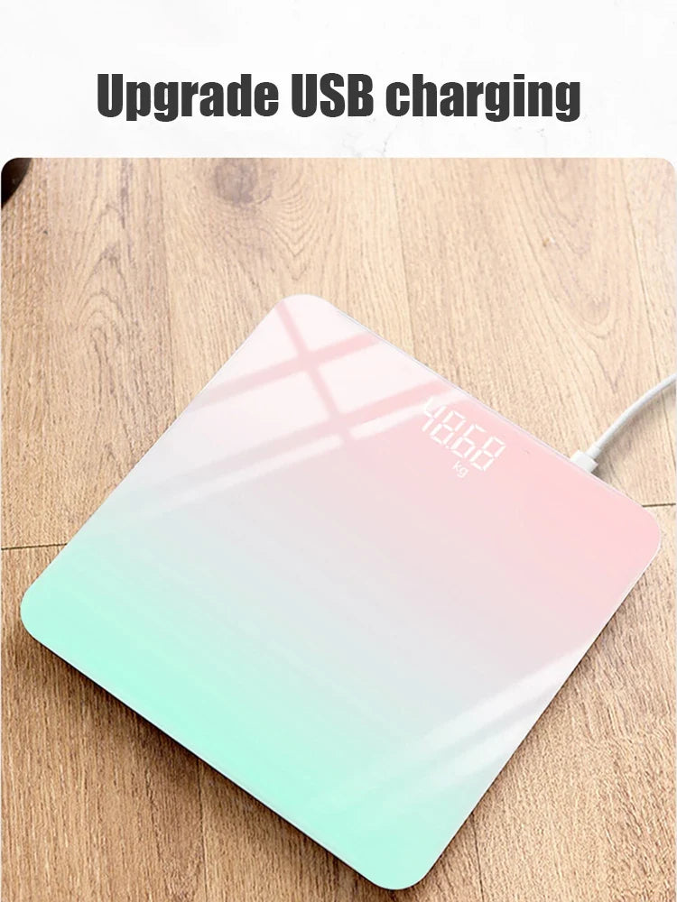 Smart Gradient Glass Body Scale With LCD Digital Display