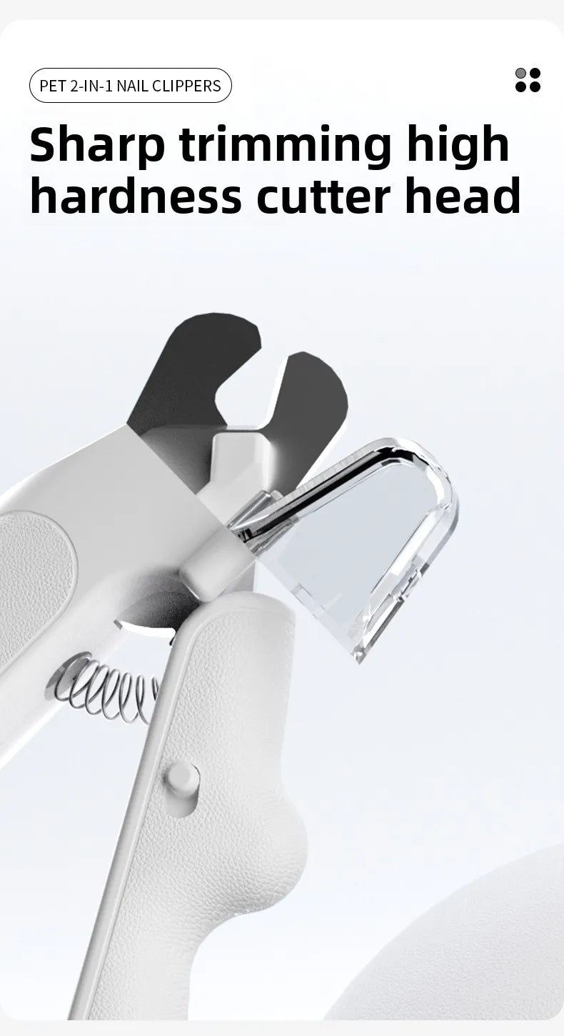 2-in-1 Pet Nail Clipper & Grinder with LED Blood Line Light – USB-C Rechargeable Dog Cat Trimmer 2026