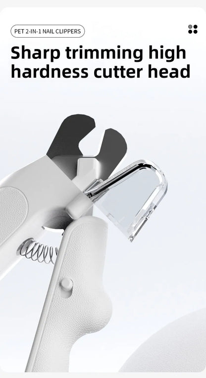 2-in-1 Pet Nail Clipper & Grinder with LED Blood Line Light – USB-C Rechargeable Dog Cat Trimmer 2026