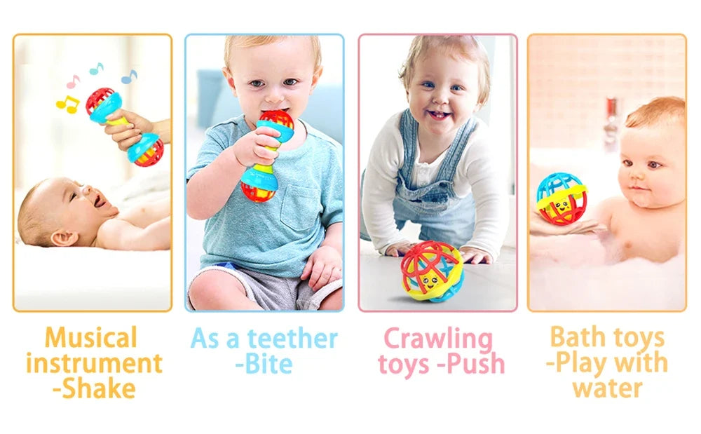 Baby Rattle Ball Newborn Sensory Toys Soothing Gift