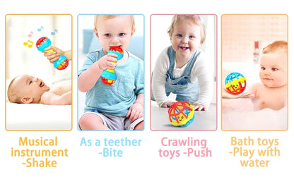 Baby Rattle Ball Newborn Sensory Toys Soothing Gift