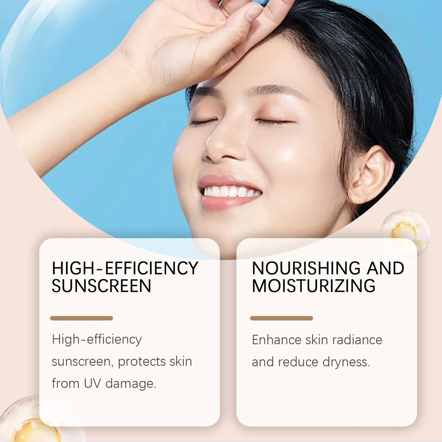 BB Cream Makeup Foundation Primer Waterproof SPF 30 Sunscreen Full Coverage Concealer Glow Brightening TikTok Viral