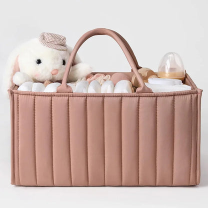 Diaper Organizer Portable Foldable Caddy Tote Fall 2025 High Capacity No Zipper Quick Access Baby Care