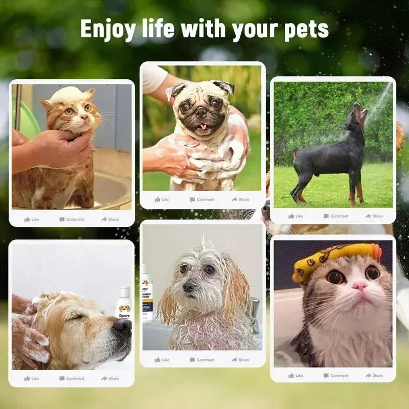 Natural 2-in-1 Puppy Shampoo & Conditioner - Moisturizing Pet Grooming Care for Sensitive Skin