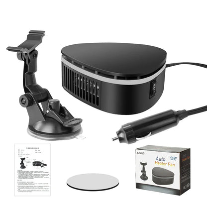 Car Heater 12V Defroster Windshield Defogger 360 Degree Adjustable Suction Cup Winter Driving Essentials 2025