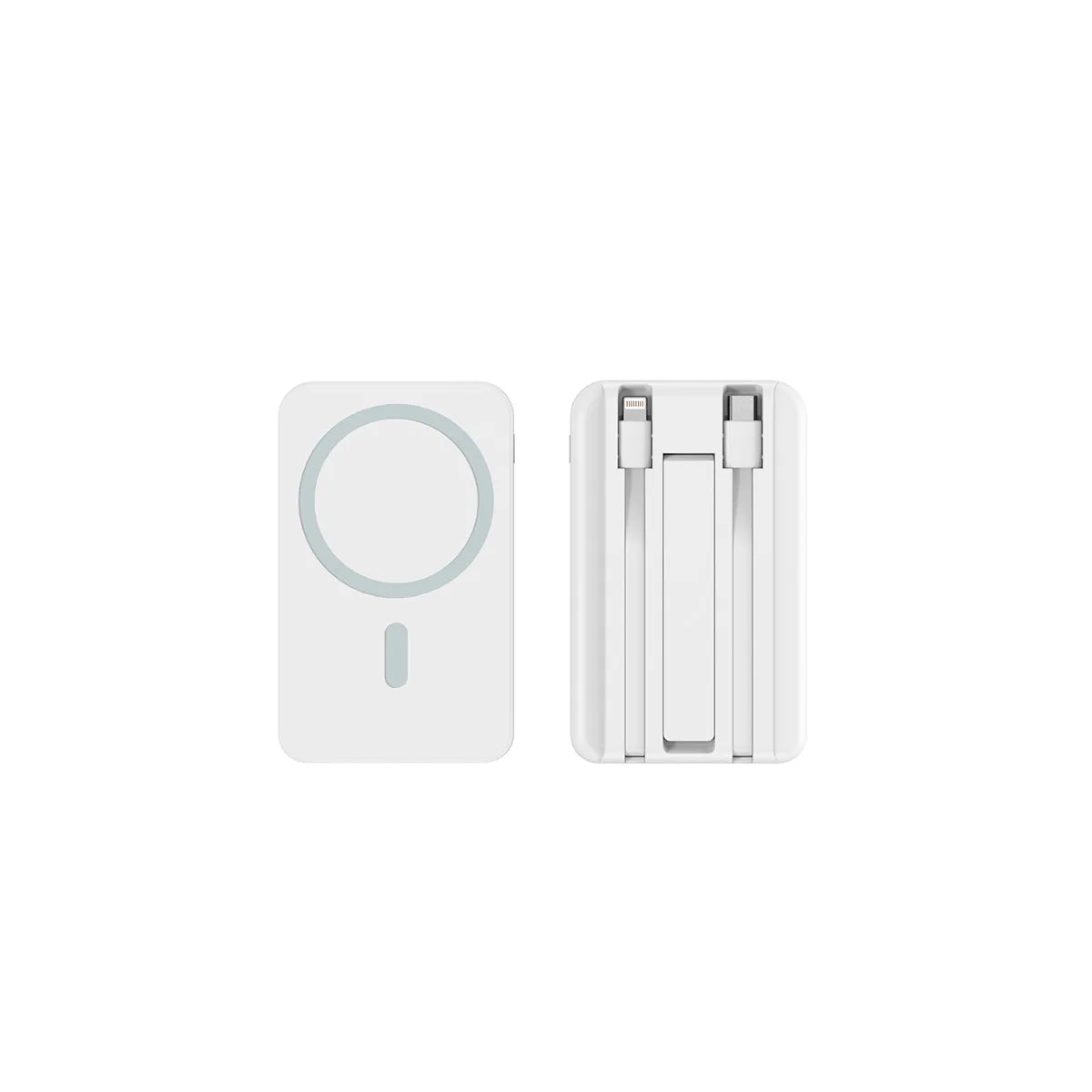 Power Bank Magnetic Wireless Charger - Slim Portable Battery, 2 Cables, Fast Charging Back to School 2026