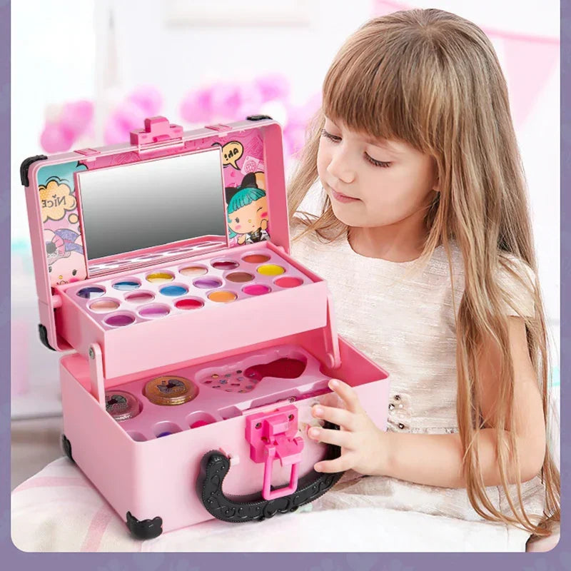 Kids Makeup Set Fun Princess Style Pretend Play Cosmetic Kit With Safe Non Toxic Colors Gift Idea 2025