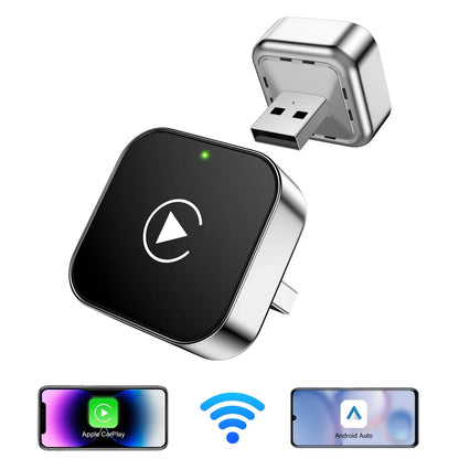 Wireless CarPlay Adapter 2-In-1 For Android Auto, AI Smart Box, Fall 2025 Car Tech Gift