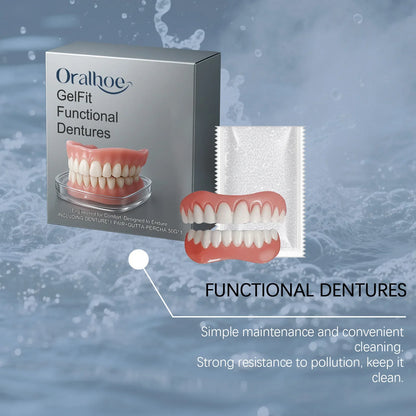 Soft Silicone Temporary Dentures Full Set – Safe, Easy Fit, Instant Smile Restoration 2026