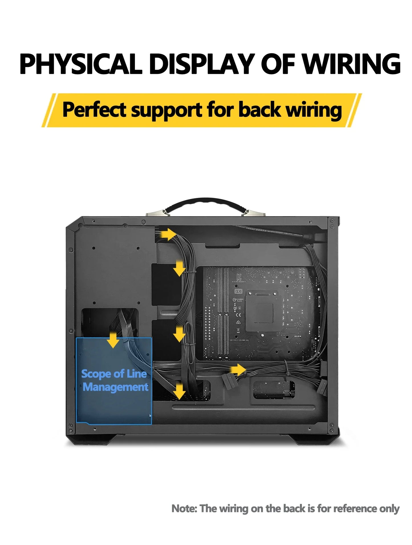 Mini ITX Case Glass Side 240mm Watercooling Portable