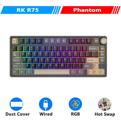 Mechanical Keyboard R75 Gasket 80Key RGB Hot Swap Spanish