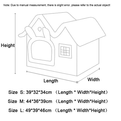 Cat Bed Foldable Cave House Plush Kennel Winter 2025 Cozy Washable Hideaway For Small Dogs And Cats
