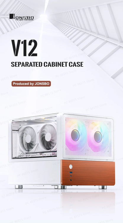 Mini ITX MicroATX PC Case Sea View Glass Compact Gaming